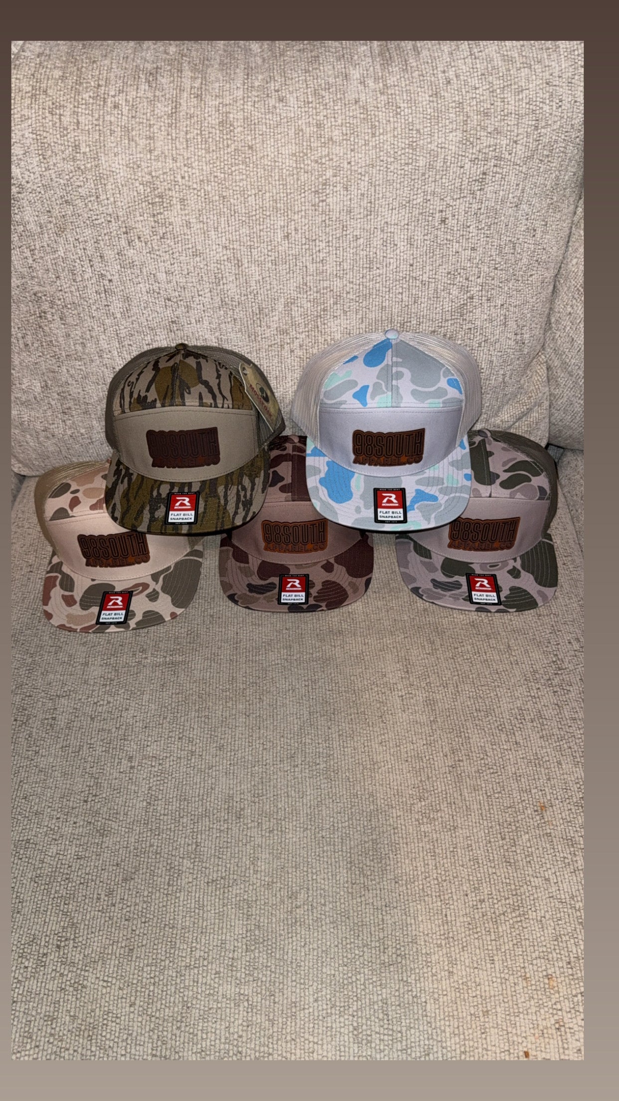 168P Camo hat’s